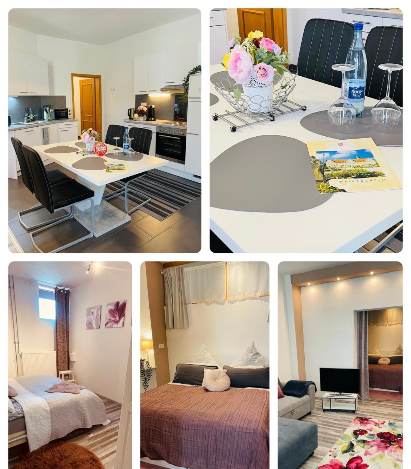 Ferienwohnung Marina An Der Romantischen Strasse ヴァイカースハイム エクステリア 写真